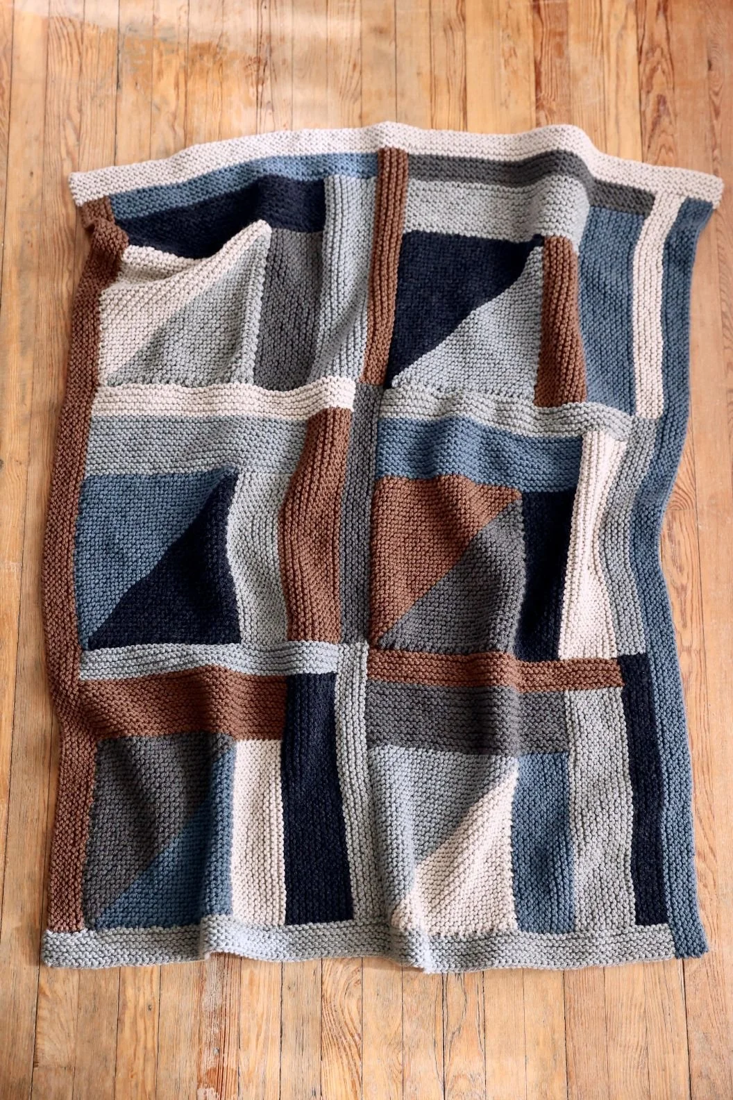 MODular Knit Quilt FREE Knitting Pattern Two of Wands